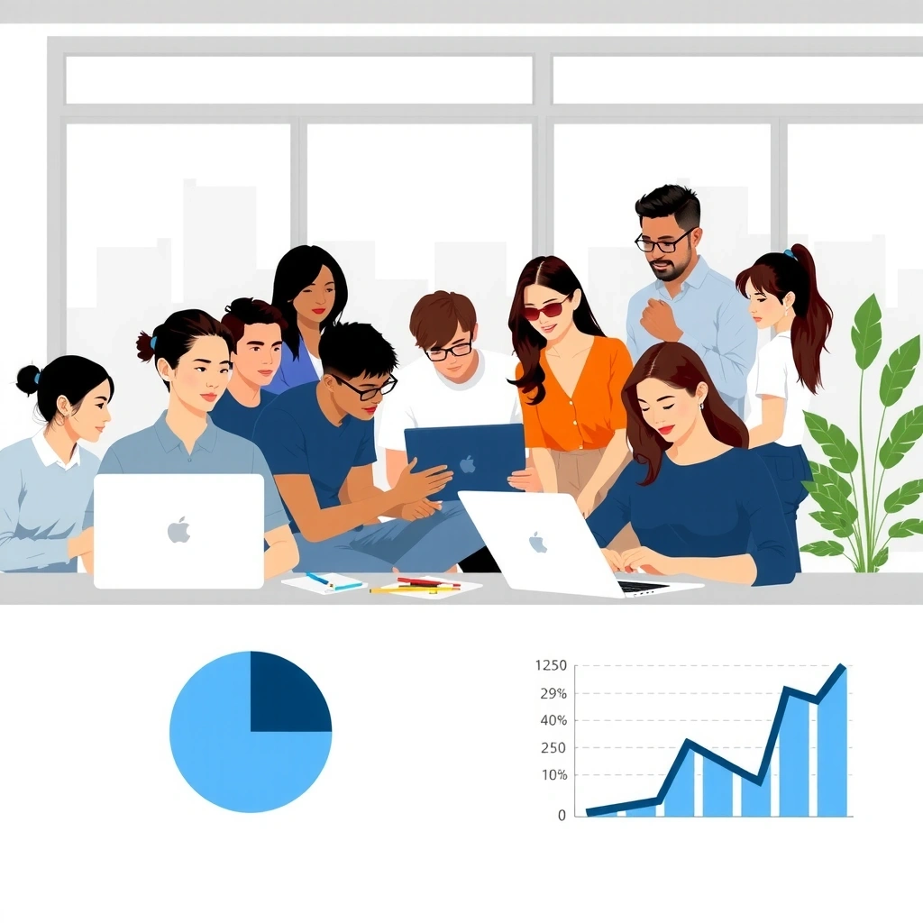 Leadbyte team working in Manila office