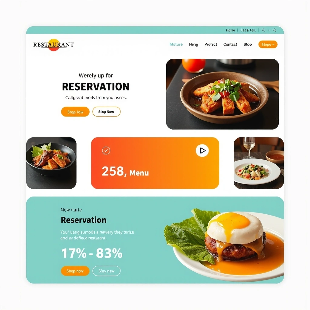 Restaurant website redesign project